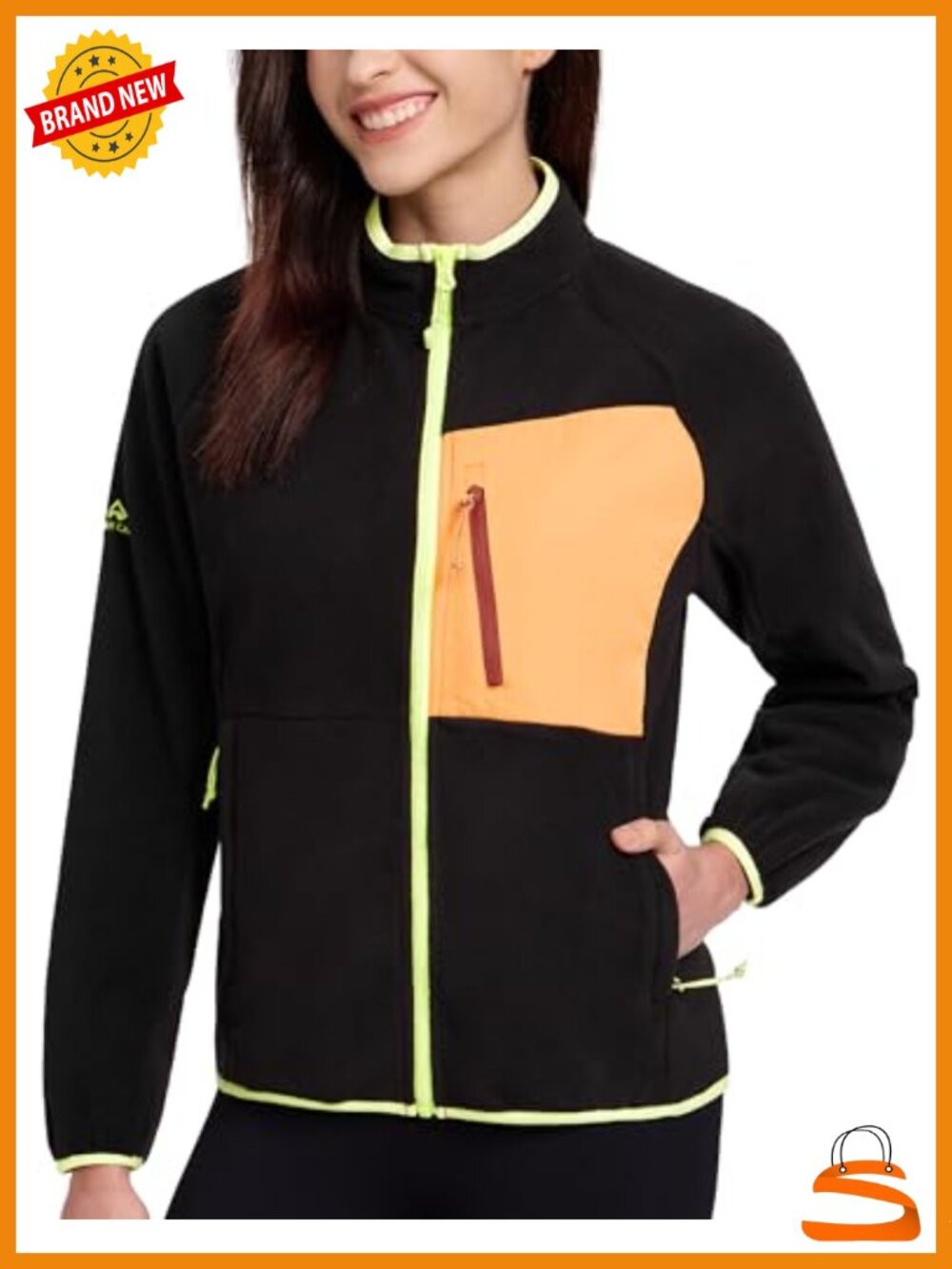 Women's Polar Fleece Zip Jacket Lightweight Warm Winter Coat